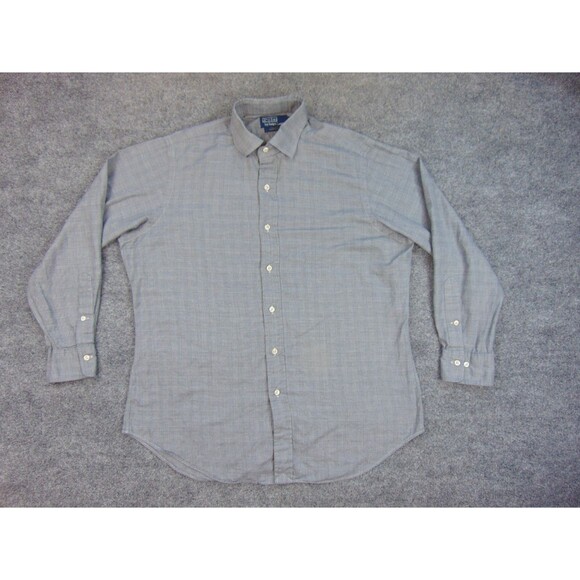 Polo Ralph Lauren Shirt Mens 16x32/33 Regent Classic Fit Gray Plaid - Picture 2 of 9